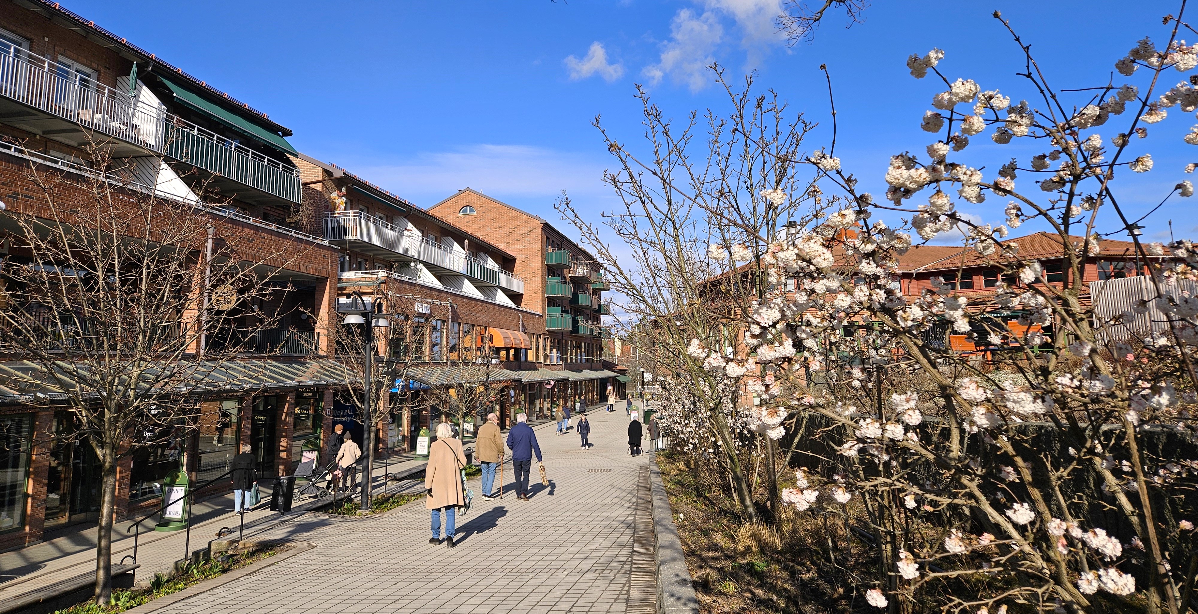 Lidingö centrum. 26 mars 2025