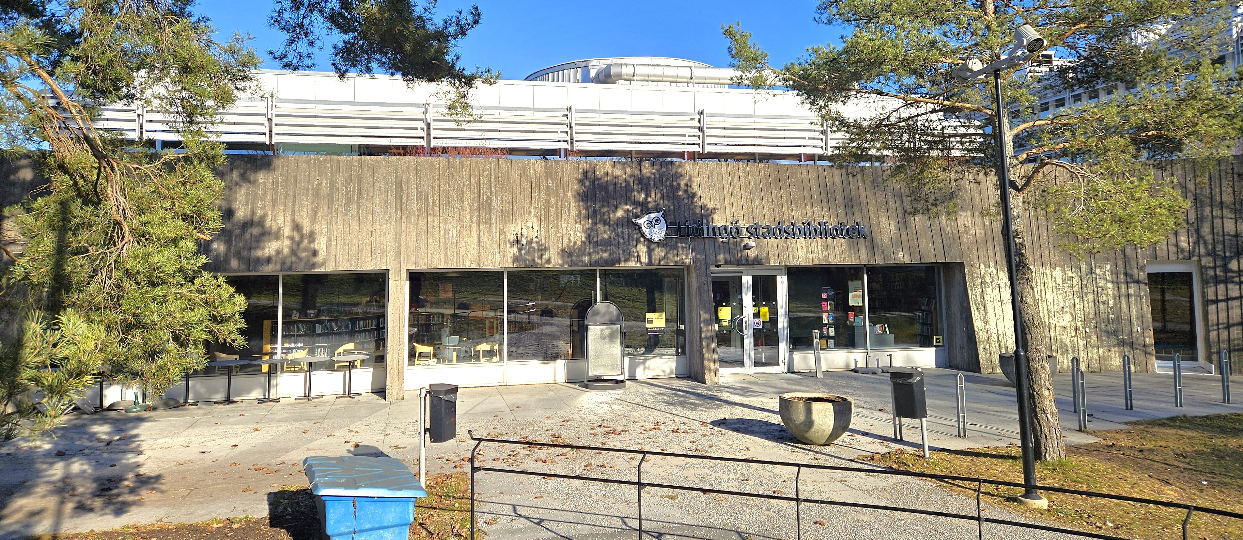 Lidingö stadsbibliotek ligger i stadshuset. 4 mars 2025