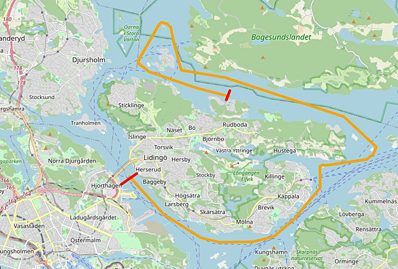 Här är träningsbanan.