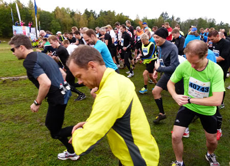 När startskottet gått ställs alla klockor. Från 2012.